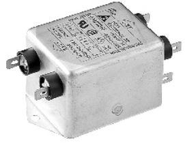 Delta Electronics-16DKCG5B Filtres d'alimentation Power Line Filter 50Hz/60Hz 16A 250VAC Quick Connect Flange Mount