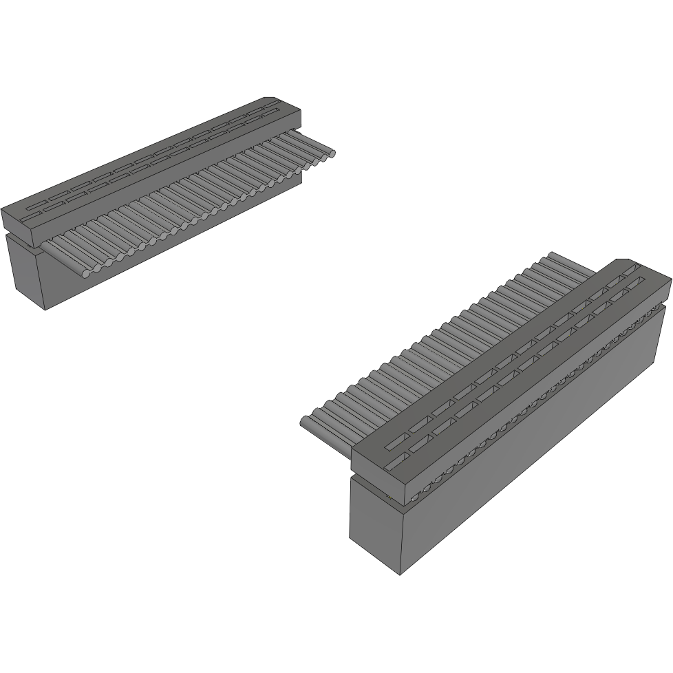 Samtec-IDSD-13-D-22.00 Montaje de cables de cinta/plano Cable Assembly 0.558m 28AWG 1.27mm 26 to 26 POS IDC Connector to IDC Connector F-F Bulk