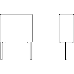 Vishay-BFC238330333 Capacitor Film Cap Film 0.033uF 1000V PP 5% (17.5 X 7 X 13.5mm) Radial Plastic Rectangular Can 15mm 105°C Loose