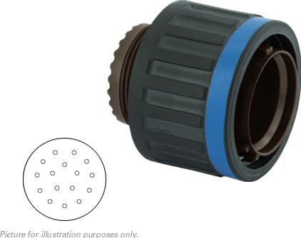 SOURIAU-8D521J16PN Steckverbinder, rund Conn Circular PIN 16 POS Crimp ST Cable Mount 16 Terminal 1 Port