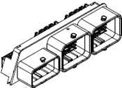 Molex-34763-0008 Connector Rectangular Shielded Rectangular I/O Receptacle Housing for Female Terminal