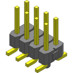 Conn Unshrouded Header HDR 8 POS 2.54mm Solder ST Top Entry SMD Tube