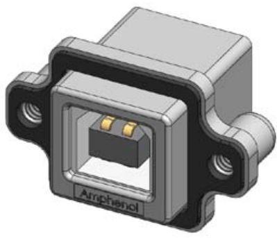 Amphenol Communications Solutions-MUSBDA1130 Connector USB Conn Micro USB 2.0 Type B RCP 4 POS Solder RA Thru-Hole 4 Terminal 1 Port