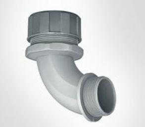 HellermannTyton-166-90130 Accesorios del cable Cable Accessories Right Angle Elbow Polyamide 6/6 Black Bag