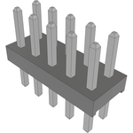 Conn Unshrouded Header HDR 10 POS 2mm Solder ST Top Entry Thru-Hole Bulk