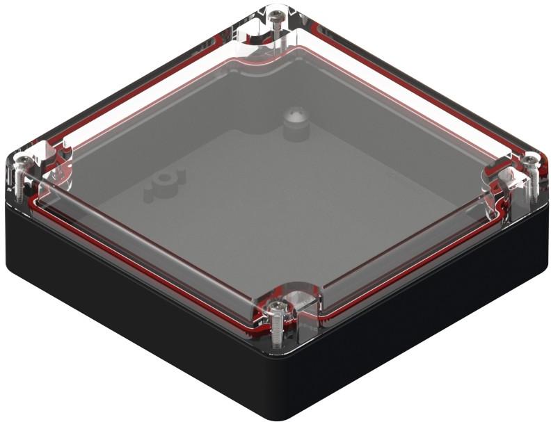Serpac Electronic Enclosures-RB55P06C10B Black/Clear Polycarbonate Bracket Mount Watertight Enclosure <h4><strong>CALIFORNIA PROPOSITION</strong> ⚠️<strong>65 WARNING</strong>⚠️</h4>