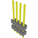 Conn Board Stacker HDR 4 POS 2.54mm Solder ST Top Entry Thru-Hole Bulk