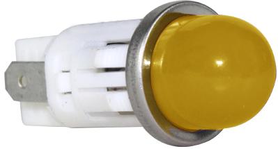 Visual Communications-1090QA3-28V Panel Mount Indicators Panel Mount Indicator Round 0.5" INC 28V Tab AMB