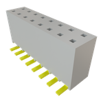 Conn Socket Strip SKT 16 POS 2.54mm Solder ST Top Entry SMD Tube