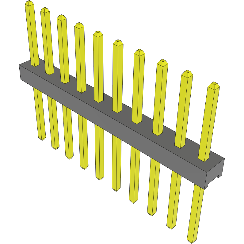 Samtec-MTMM-110-10-G-S-230 Steckverbinderleisten und Leiterplattenbuchsen Conn Unshrouded Header HDR 10 POS 2mm Solder ST Top Entry Thru-Hole Bulk