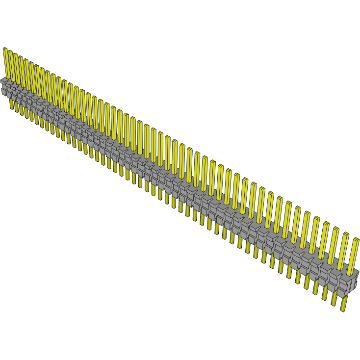 Samtec-TMS-150-52-G-S Connector Headers and PCB Receptacles Conn Unshrouded Header HDR 50 POS 1.27mm Solder ST Top Entry Thru-Hole Tube