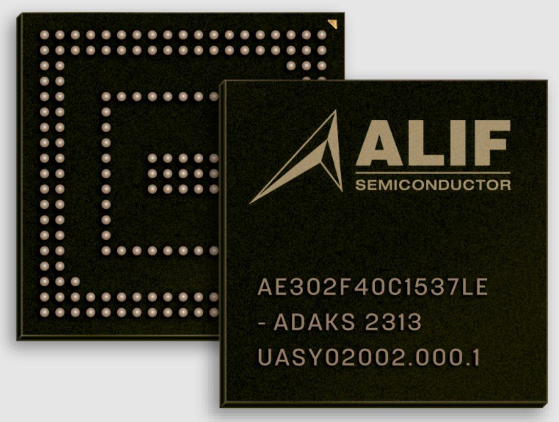Alif Semiconductor-AE302F40C1537LE-Y Microcontrollers - MCUs MCU 32-bit ARM Cortex M55 RISC 1.8V 194-Pin FBGA Tray