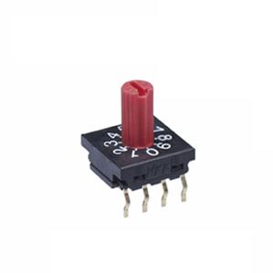 NKK Switches-FR01KR10P Switch DIP Switch DIP N.O./N.C. SP10T 10 Shaft 0.1A 5VDC PC Pins 1000Cycles Thru-Hole Tube