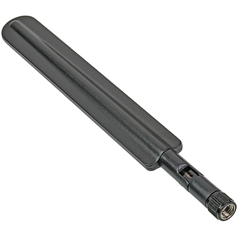 Molex-2144290011 | LTE/5G Cellular External Antennas Antenne 5GHz Compatible Hinged External Antenna, with Reverse Polar SMA Male Connector, Black