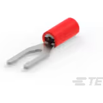 Spring Spade Terminal 16-22AWG Phosphor Bronze Red 25.17mm Tin T/R