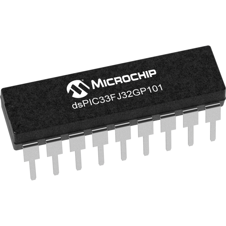Microchip Technology-DSPIC33FJ32GP101-I/P Microcontrollers - MCUs MCU 16-bit dsPIC RISC 32KB Flash 2.5V/3.3V 18-Pin PDIP Tube