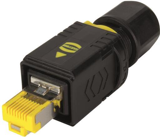 HARTING-09451451561 | PushPull V4 Rectangular Connector, 8 Positions 电话及电信连接器 Conn RJ-45 PL 8 POS IDT ST Cable Mount 8 Terminal 1 Port Cat 6a
