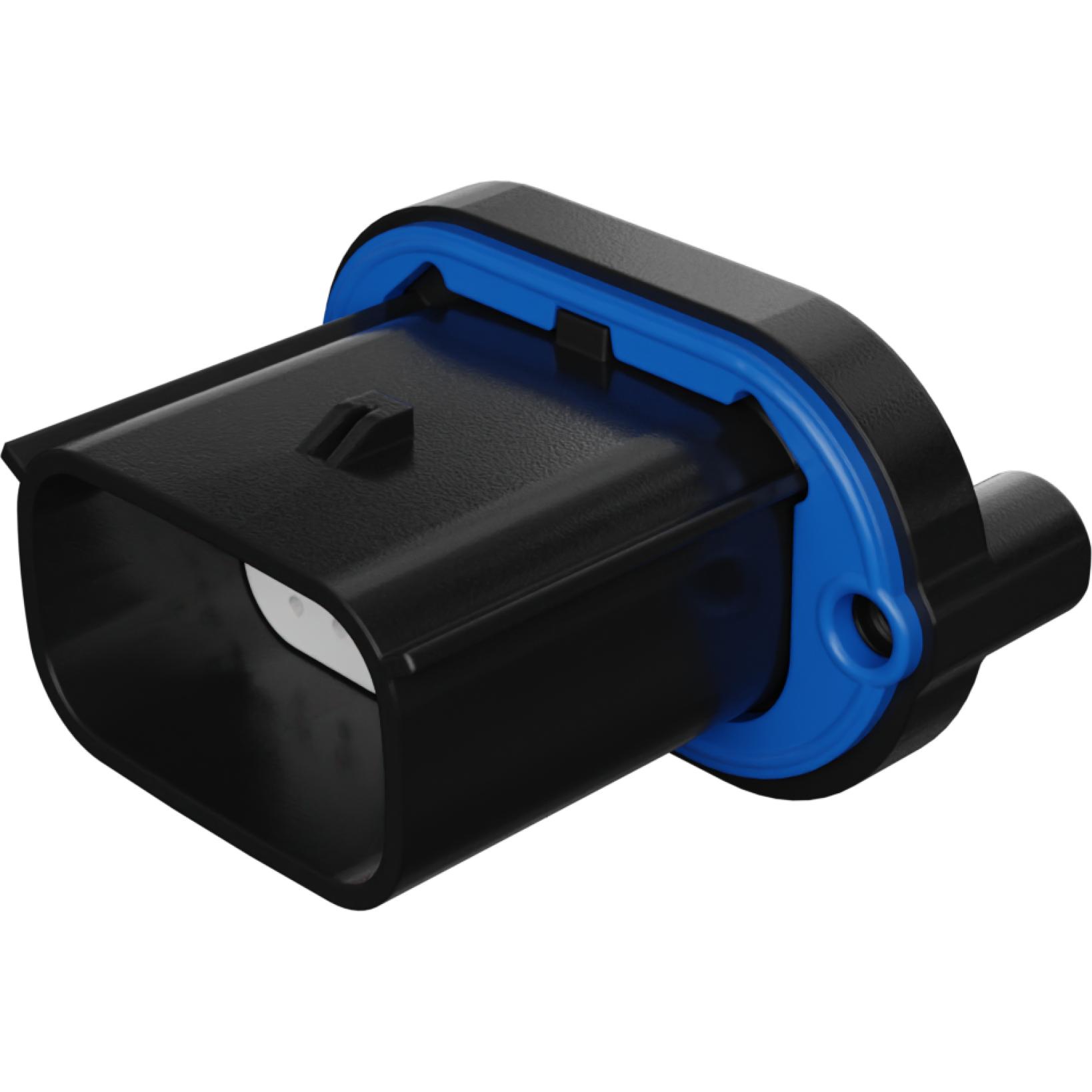 Molex-47725-6010 Connector Discrete Wire Housing Conn Housing M 12Power POS 3.5mm Crimp ST Panel Mount Black Tray