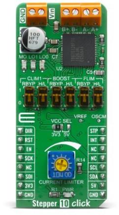 MikroElektronika-MIKROE-4138 Power Management Development Boards and Kits TB67S128FTG Motion Motor Control Click Board