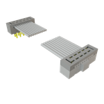 Cable Assembly 0.304m 28AWG 1mm 10 to 10 POS IDC Connector to IDC Connector F-M TIGER EYE™ Clamshell