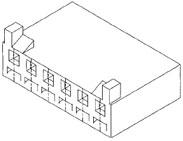 Molex-0430610008 Einzeladersteckverbinder, Gehäuse Conn Housing RCP 8 POS 3.96mm Crimp ST Cable Mount Natural SPOX™ Bag