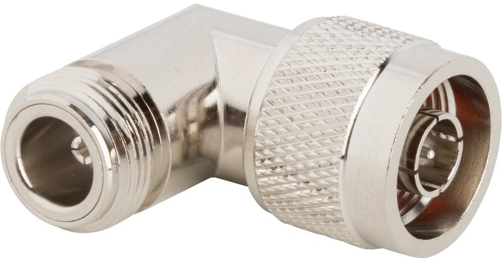 Amphenol RF-082-98 Conector RF Conn Type N Adapter 0Hz to 11GHz 50Ohm RA PL/RCP Silver