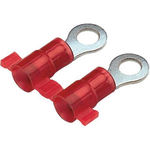 Ring Tongue Terminal 18-22AWG Copper Red 19.81mm Tin T/R