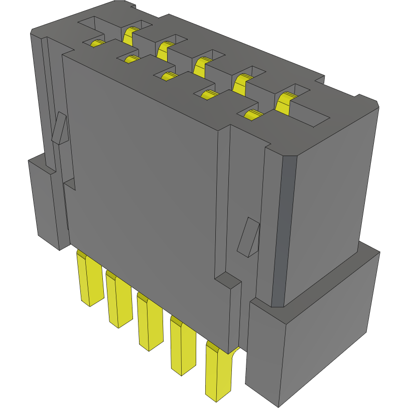 Samtec-FC1-05-02-T Steckverbinder, FFC-FPC Conn FFC/FPC Connector SKT 5 POS 1mm Solder RA SMD Tube