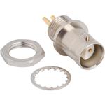 Conn Twin-BNC 0Hz to 0.2GHz 78Ohm Solder Cup ST Panel Mount RCP Gold