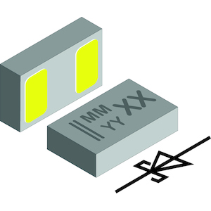 Vishay-VSKY05301006-G4-08 Gleichrichter Diode Schottky 30V 0.5A 2-Pin CLP T/R