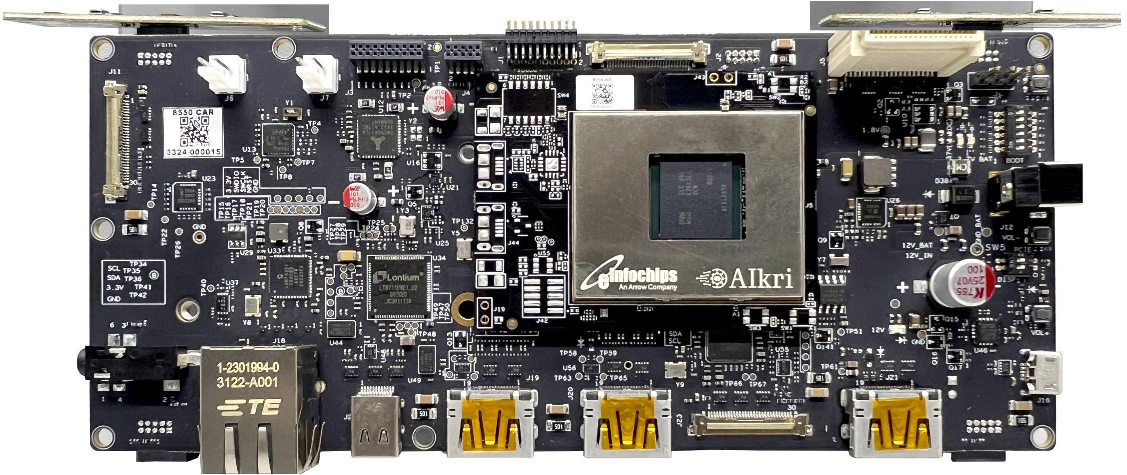 eInfochips-AIKRI-85X-50LD-8 Embedded System Development Boards and Kits AIKRI-85X-50LS-8 System on Module - SOM Development Kit 8GB RAM 128GB Flash Kernel 5.15/Linux