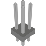 Conn Unshrouded Header HDR 4 POS 2mm Solder ST Top Entry Thru-Hole Bulk