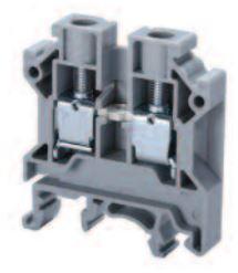 Altech Corporation-CTS6U/BL Steckverbinder, Klemmenblöcke Conn Feed-Through Terminal Block 2 POS Screw DIN Rail 50A