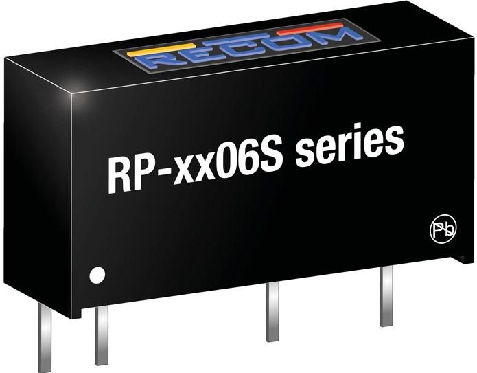 RECOM Power-RP-1206S DC/DC-Wandler und Spannungsreglermodul Module DC-DC 12VIN 1-OUT 6V 0.167A 1W 4-Pin SIP Module Tube