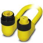 PHOENIX CONTACT-1416759 Andere Kabelbaugruppen Cable Assembly, 2-position, PVC, yellow, Plug angled 7/8-16UNF, on Socket angled 7/8-16UNF, Cable length 5 m