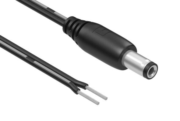 Tensility International-10-02490 Cable Assembly DC Power Cable Assembly DC Power 1.83m DC Power Plug M Crimp 18AWG