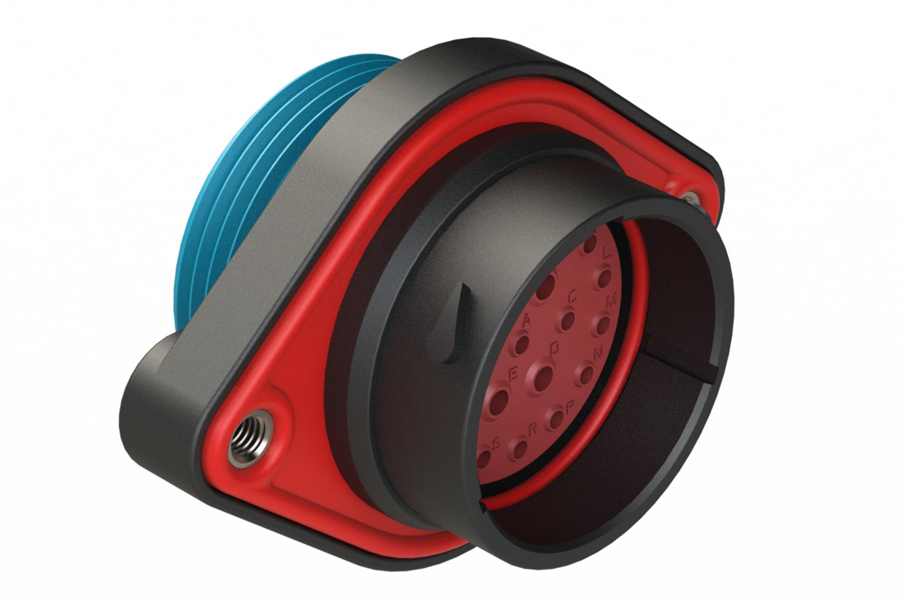 Amphenol-AHDP02-24-21PR-WTA Steckverbinder, rund Conn Circular PIN 21 POS ST Panel Mount 21 Terminal 1 Port Box