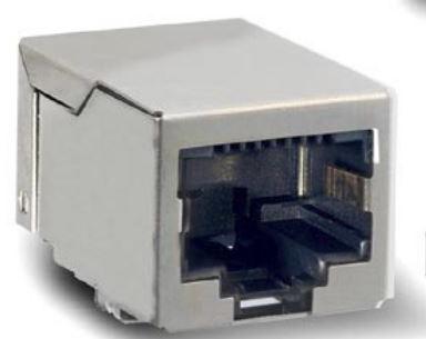 Pulse Electronics Corporation-J0C-0005NLT Raccordement téléphone et télécom Conn RJ-45 F 8 POS 1.27mm Solder RA SMD 8 Terminal 1 Port T/R