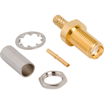 Conn SMA 0Hz to 20GHz 50Ohm Crimp ST Panel Mount RCP Gold Bag