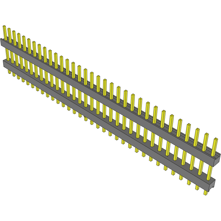Samtec-DW-33-09-F-S-430-LL Piastre connettori e prese PCB Conn Board Stacker HDR 33 POS 2.54mm Solder ST Thru-Hole Bulk