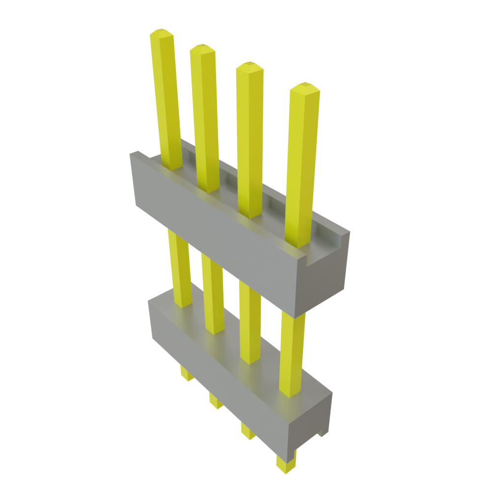 Samtec-DW-04-09-T-S-417 Steckverbinderleisten und Leiterplattenbuchsen Conn Board Stacker HDR 4 POS 2.54mm Solder ST Top Entry Thru-Hole Bulk