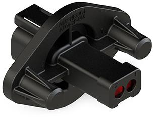 Amphenol-AT04-2P-PM13 Gaine de câblage de raccordement discret Conn Housing RCP 2 POS Crimp ST Panel Mount Black