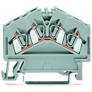 WAGO-280-946 Bloques terminales del conector Conn Terminal Block 4 POS Clamp DIN Rail 24A Box