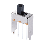 Switch Slide ON ON SPDT Raised Slide 0.3A 50VDC 10000Cycles PC Pins Thru-Hole