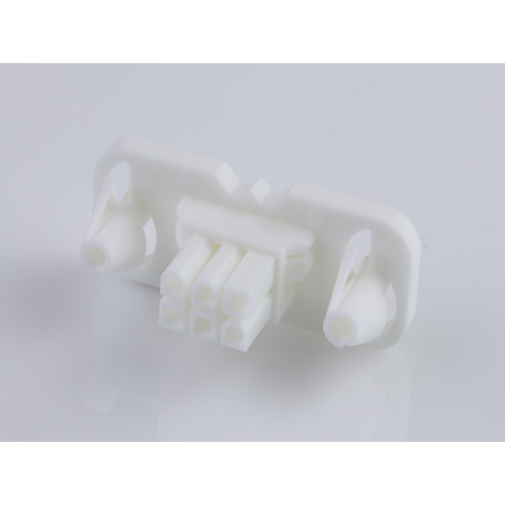 Molex-0015060061 分立接线罩连接器 Conn Housing F 6 POS 4.2mm Crimp ST Panel Mount Natural Mini-Fit® BMI Bag