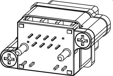 Amphenol-MRJR94840C Steckverbinder, Telefon und Telekommunikation Conn RJ-45 RCP 8 POS 1.27mm Solder ST Thru-Hole 12 Terminal 1 Port Cat 6a Box