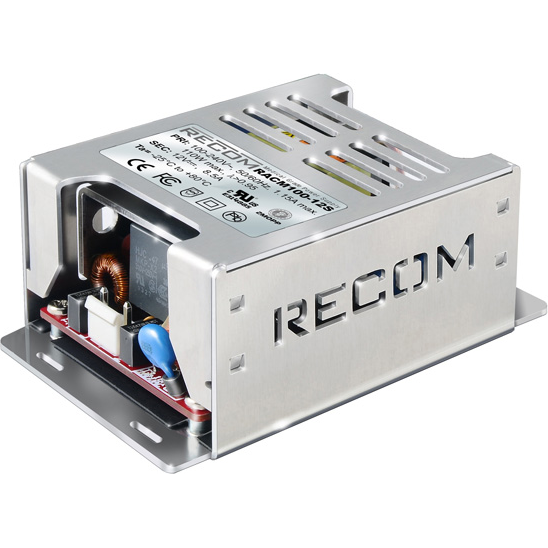 RECOM Power-RACM100-15S AC-DC-Spannungsversorgung AC/DC Power Supply Single-OUT 15V 6.67A 100W Medical 6-Pin Box