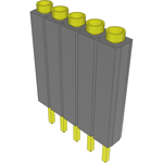Conn Socket Strip SKT 5 POS 2.54mm Solder ST Top Entry Thru-Hole Bulk