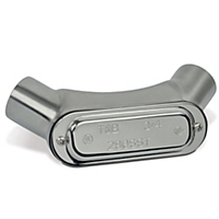 Thomas & Betts-LU18SST Kabelzubehör 1/2 Inch 316 Stainless Steel Form 8 (LU) Universal Conduit Elbow with Polished Finish