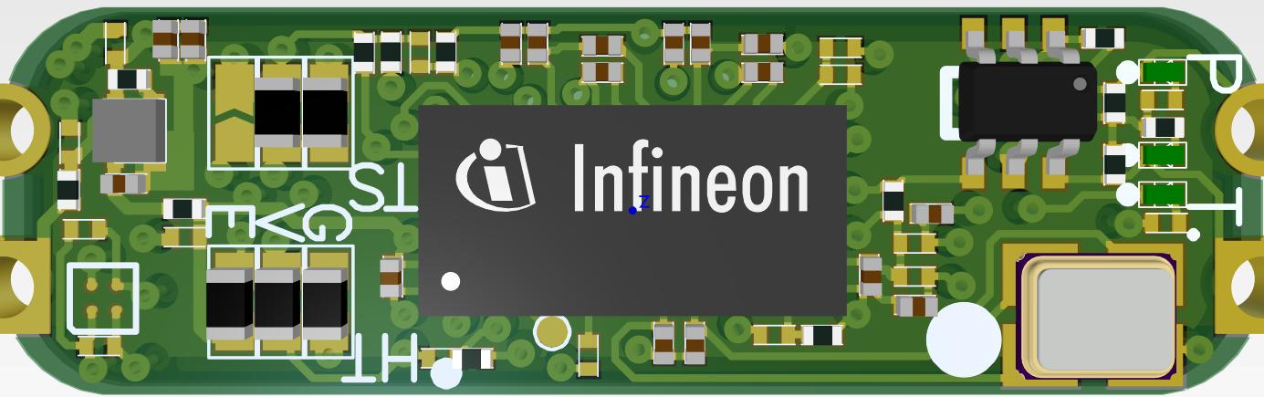 Infineon Technologies AG-SHIELDAUTONOMBGT60TOBO1 Sensor Development Boards und Kits BGT60LTR11AIP Radar Sensor Shield Board